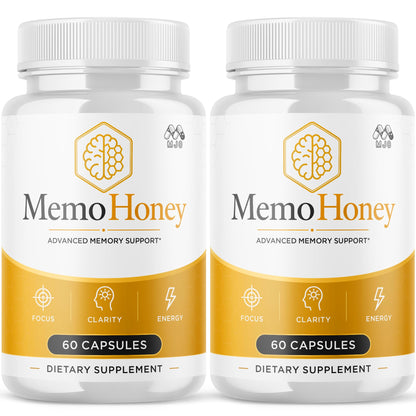 Memo Honey Capsules, MemoHoney Formula Supplement Pills 5-Pack 300 Capsules