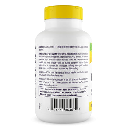 Healthy Origins Ubiquinol CoQ10 100 mg, Kaneka QH, 150 Softgels