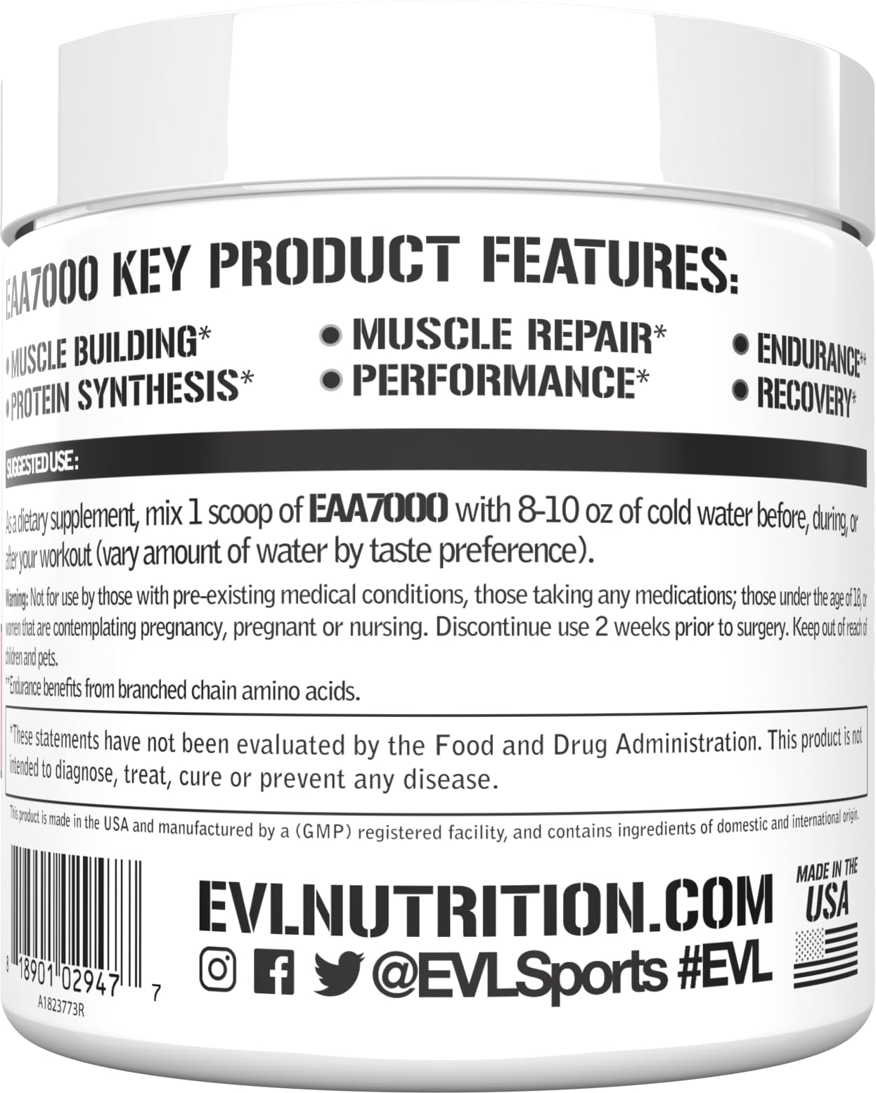 EAAs Amino Acids Powder - EAA Essential Amino Acids Pre & Post Workout Powder for Muscle Building Endurance and Recovery Support with 7g per Serving Plus 5g BCAAs (Pink Lemonade, 30 Servings)