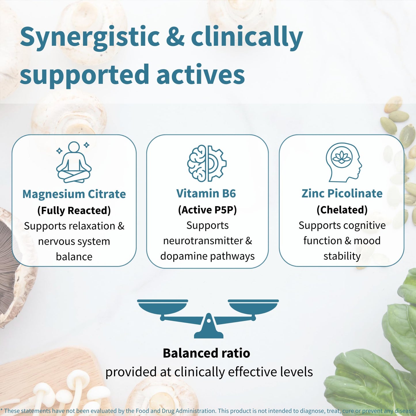 Igennus Neurobalance High Absorption Zinc Magnesium & B6 Complex | Cognitive Support, Calm Focus & Relaxation, Chelated Zinc & Fully Reacted Magnesium, Vegan, Non-GMO, 120 Small Tablets