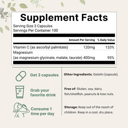 Micro Ingredients Oil of Oregano Softgels & Pure Triple Magnesium Complex 400mg Capsules | 2 Pack Bundle | 4X Strength Thymoquinone with Black Seed | Glycinate, Malate, & Taurate Forms