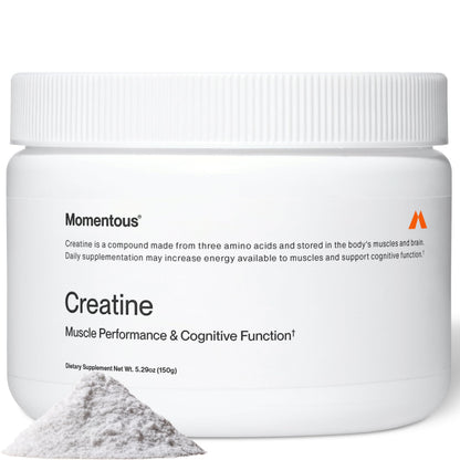 Momentous Creatine Monohydrate Powder - Creatine Powder - Supports Strength, Lean Muscle, & Recovery for Men & Women - NSF Certified for Sport - 5 g per Serving - 90 Servings