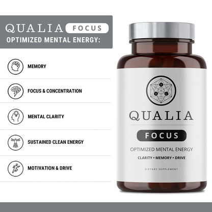 Qualia FOCUS Brain Booster Supplement | A Powerful Nootropic Designed to Deliver
