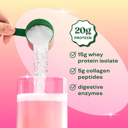 Bloom Raspberry Lemonade Clear Protein and Greens Gummies Bundle