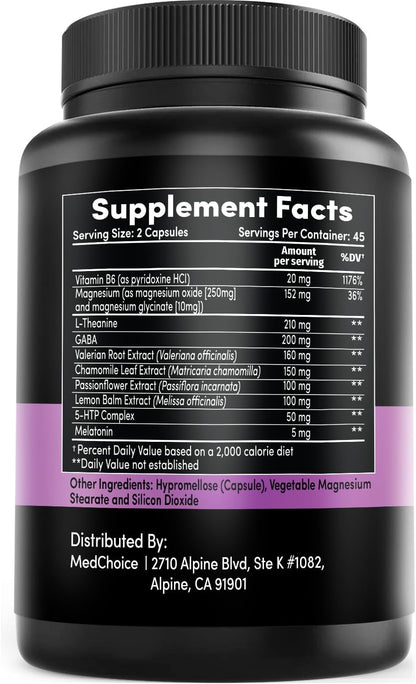 MEDCHOICE Sleep Melatonin (90ct) and Nootropic Brain (120ct) Supplement Bundle - Wellness Duo for Sleep, Brain, Focus, & Mood Support - Vegan, Non-GMO, Gluten-Free