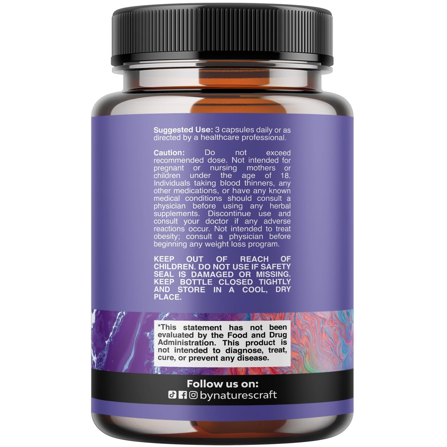 Triple Magnesium Complex Supplement - High Absorption Magnesium Glycinate, Malate & Taurate Blend for Muscles Energy Support & Heart Health - Triple Mg Complex 400 mg Capsules - 180 Count