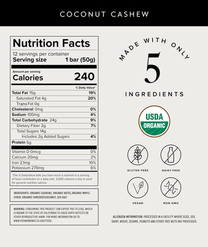 Truvani Plant Based Snack Bars | Variety | 12 Pack | Vegan | 5-8g Protein | USDA Organic and Vegan | Dairy, Soy, and Gluten Free | Individually Wrapped