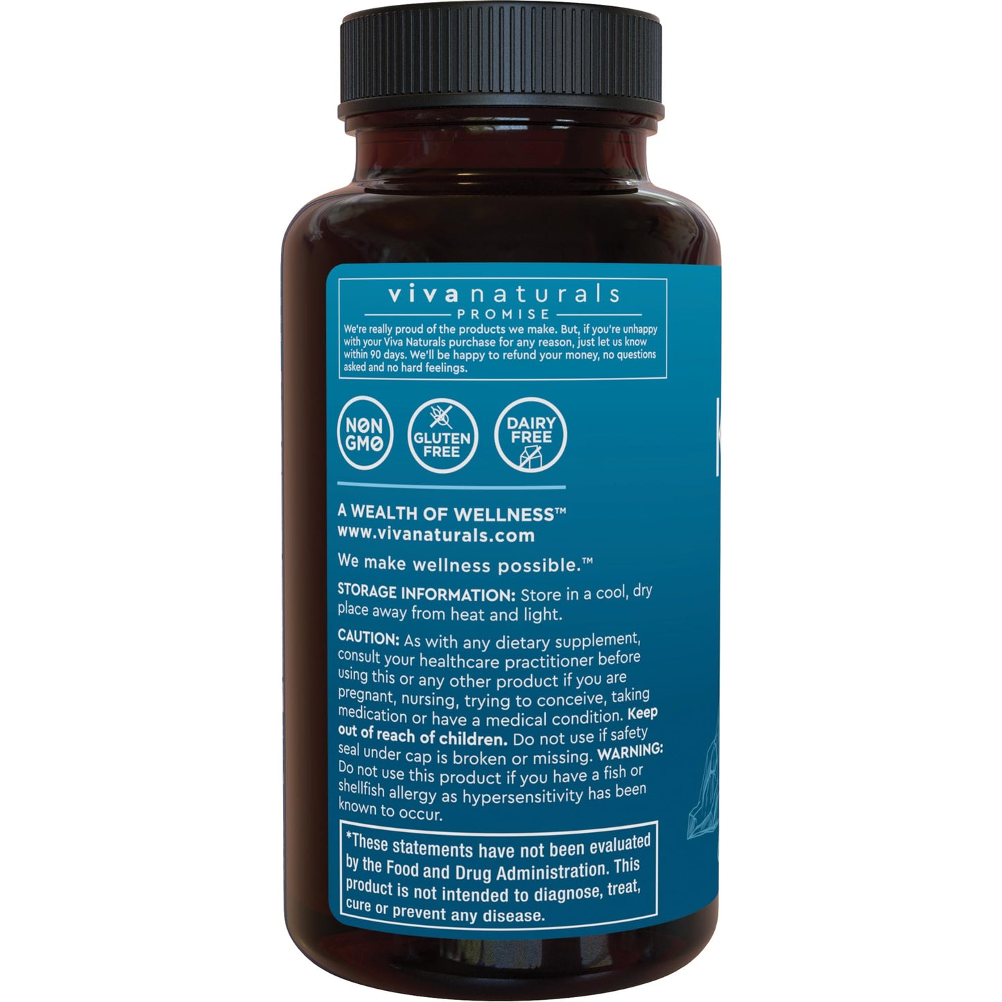 Viva Naturals Antarctic Krill Oil Omega 3 Supplements 1250 mg - DHA EPA Omega-3 & Astaxanthin Concentration for Joint Health, No Fish Burp - 60 Krill Oil Capsules