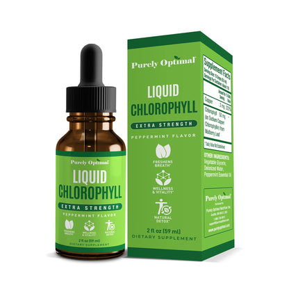 Premium Chlorophyll Liquid Drops - 100% Natural & Gluten Free Liquid Chlorophyll 