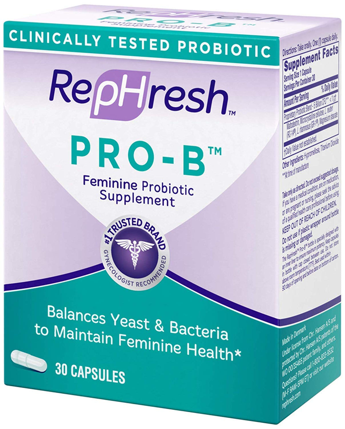 RepHresh Pro-B Probiotic Feminine Supplement