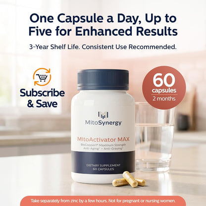 MAX Bioavailable Copper Supplement, BioCopper1 Cuprous Nicotinic Acid, Chelated Copper 2mg, Bio Active Capsules for Energy, Mental Clarity, Healthy Aging, NAD+ and NMN Support, 60 Count