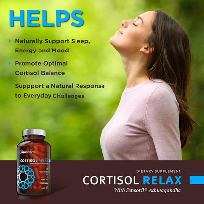 OmniBiotics Cortisol Relax Supplement + Magnesium Glycinate