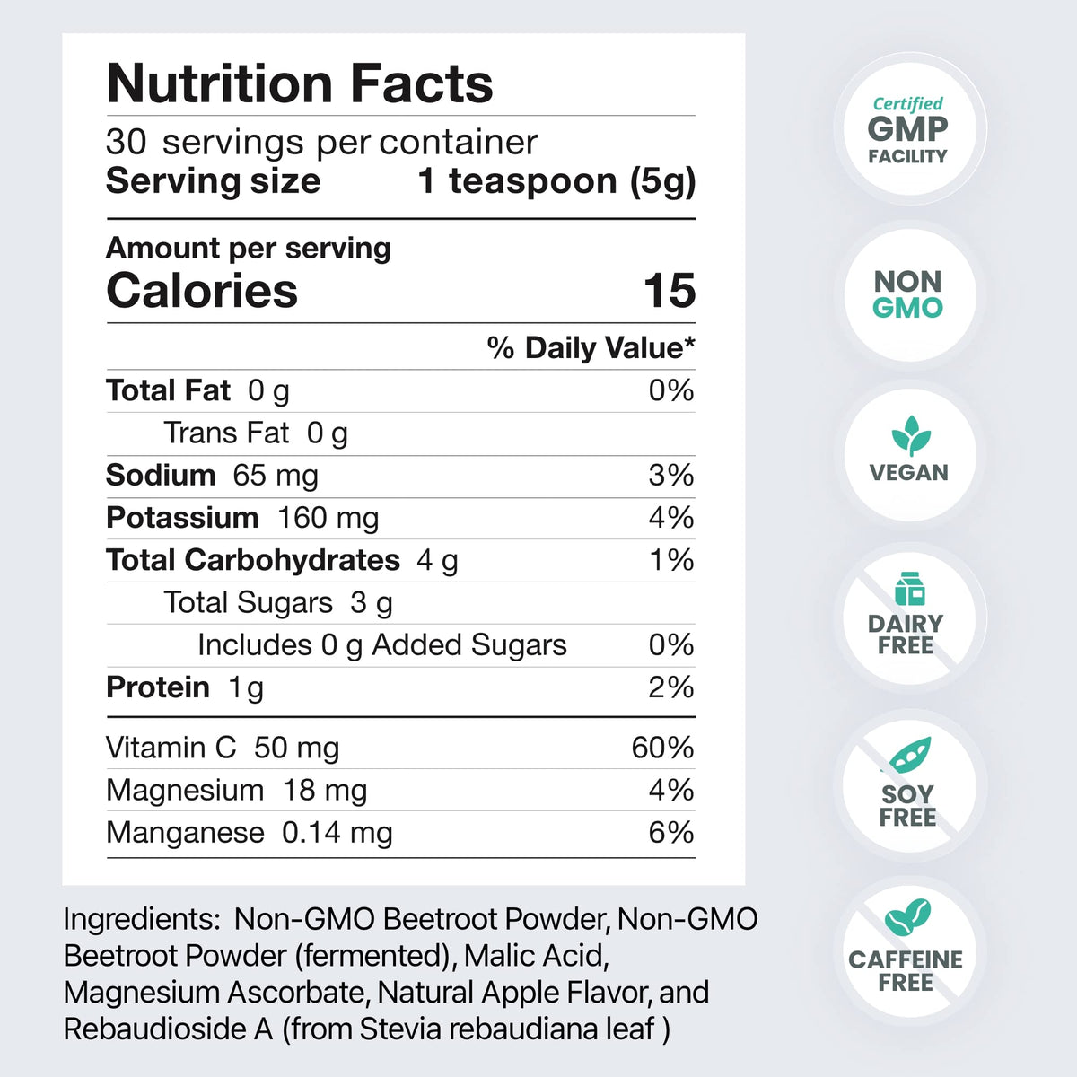 HumanN SuperBeets Original Apple - Beet Root Powder - Nitric Oxide Boost for Blood