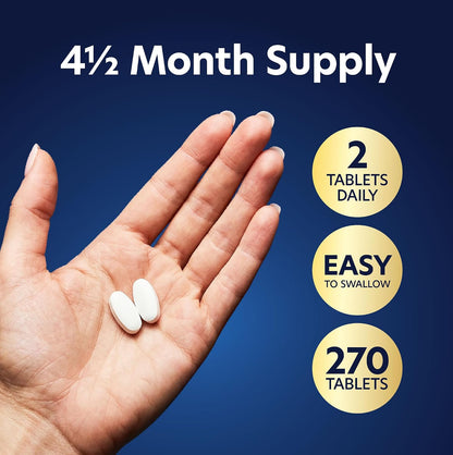 Magnesium Glycinate 400mg, 4+ Month Supply, Sleep, Relax & Muscle Support | High Absorption Magnesium Supplement for Women & Men, Gentle on Digestion, Vegan, Non-GMO, Gluten-Free, 270 Tablets