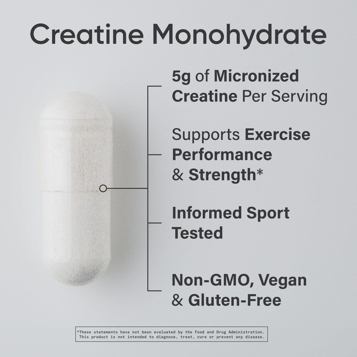 Sports Research Creatine Monohydrate - Gain Lean Muscle, Improve Performance and Strength and Support Workout Recovery* - 5 g Micronized Creatine - 17.64 oz