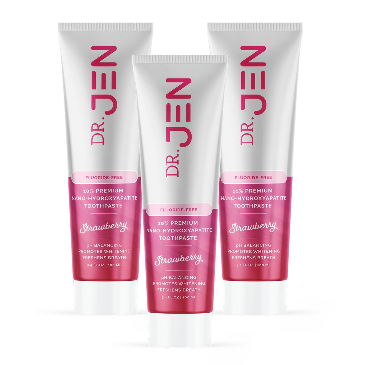 Dr. Jen Fluoride Free Toothpaste with 10% Premium Nano Hydroxyapatite