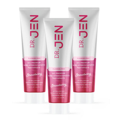 Dr. Jen Fluoride Free Toothpaste with 10% Premium Nano Hydroxyapatite