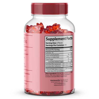 FEM Vaginal Probiotic Gummies for Women - Promotes pH Balance, Healthy Vaginal Odor & Urinary