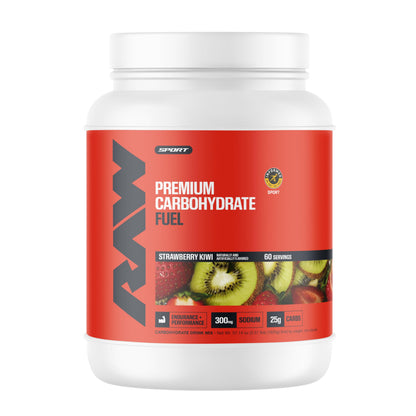 RAW Fuel, Premium Endurance Supplement Powder, Orange (60 Servings) - Peak Performance, Hydration & Stamina During Workouts, Training or Competition - 24g of Carbohydrates & 300mg of Sodium