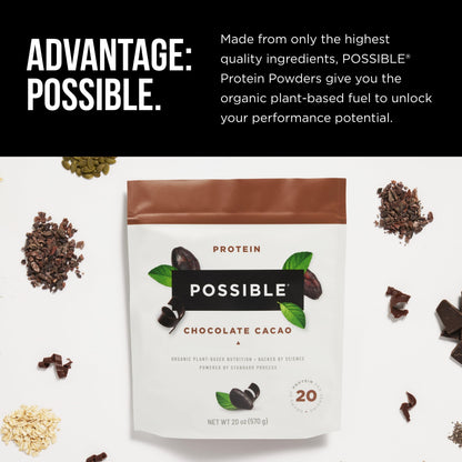 Possible Protein Powder Chocolate Cacao - 20g of Vegan, Plant-Based Protein Mix