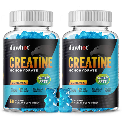 duwhot Sugar Free Creatine Monohydrate Gummies for Men & Women - 2500mg Creatine