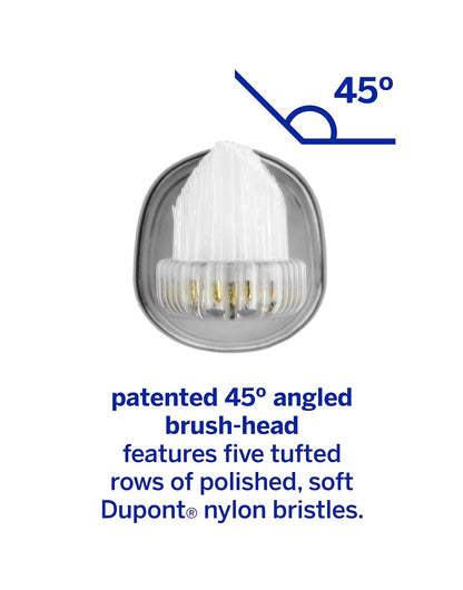 Supersmile Zina45 Replacement Brush Heads, Silver, 2-Pack