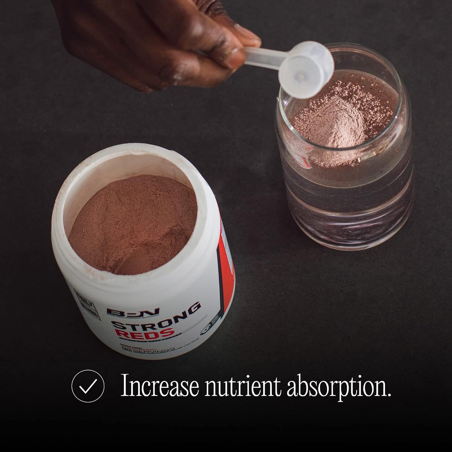 BARE PERFORMANCE NUTRITION, BPN Strong Reds Superfood Powder, Digestive Enzymes, Antioxidants, Improved Natural Energy, 30 Servings, Strawberry