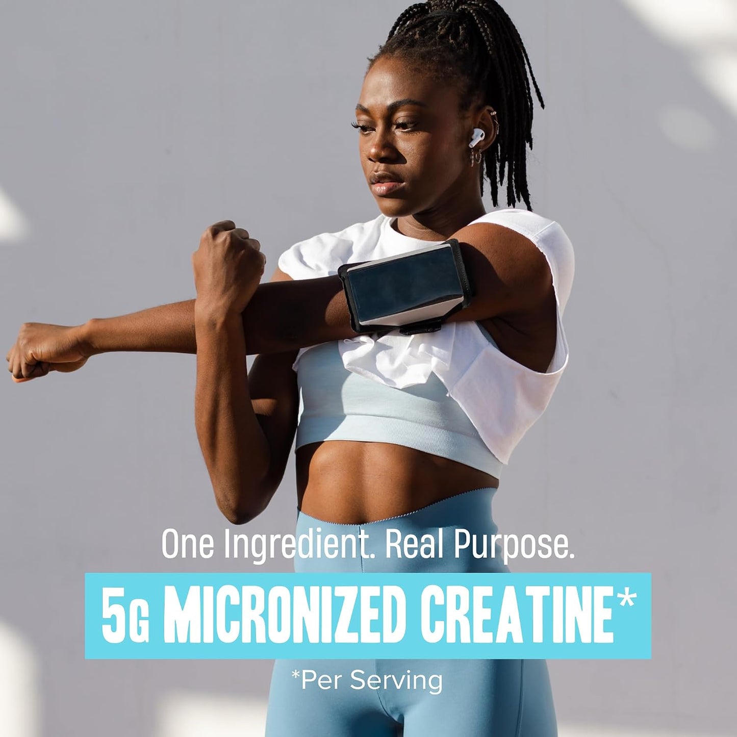 Nutrex Research Essentials Creatine Monohydrate Powder, 5g Micronized Creatine per Scoop, Unflavored, 60 Servings, Gluten Free, Supports Strength, Recovery, and Cognitive Function