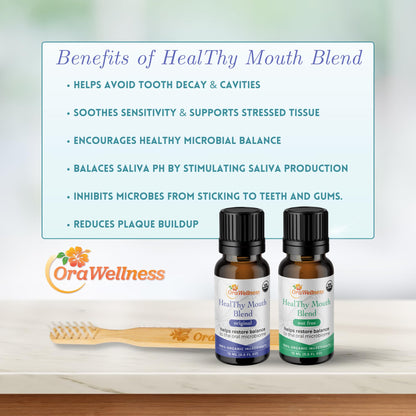 OraWellness Nut Free Healthy Mouth Blend Organic Tooth Oil, Fluoride Free