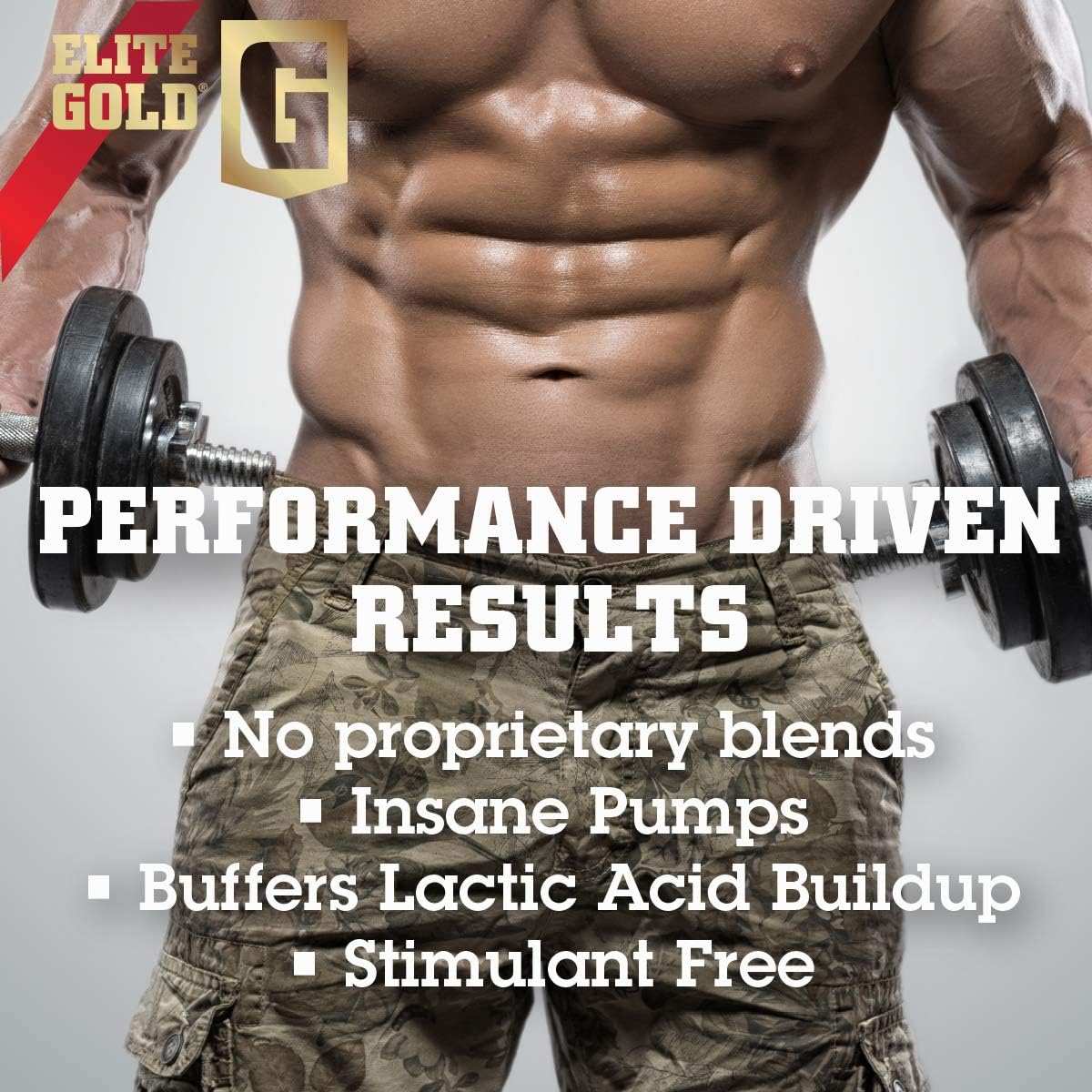 Elite Gold NX6 Nitric Oxide Rush, Pre Workout, Keto, Amino Energy, Beta Alanine, Optimum Nutrient Health, 120 Count Capsules