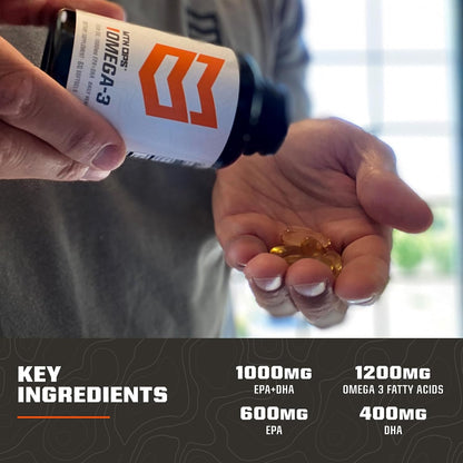 MTN OPS Omega-3 Fish Oil Softgels for Heart & Brain Health