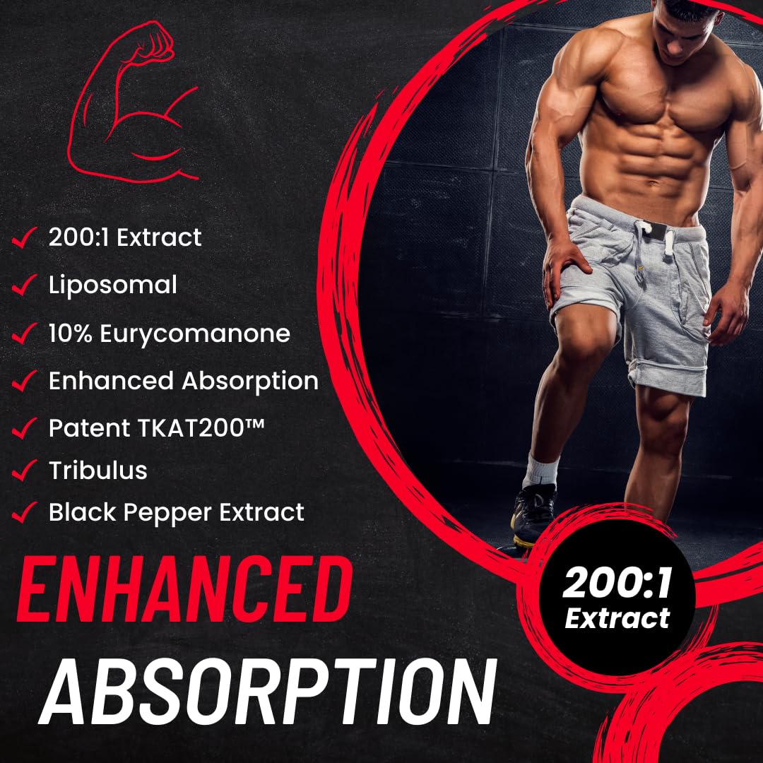 Advanced Bionetix Liposomal Longjack Tongkat Ali Extract Capsules | Powerful Pure Extract | Strength, Drive, Performance & Muscle Mass