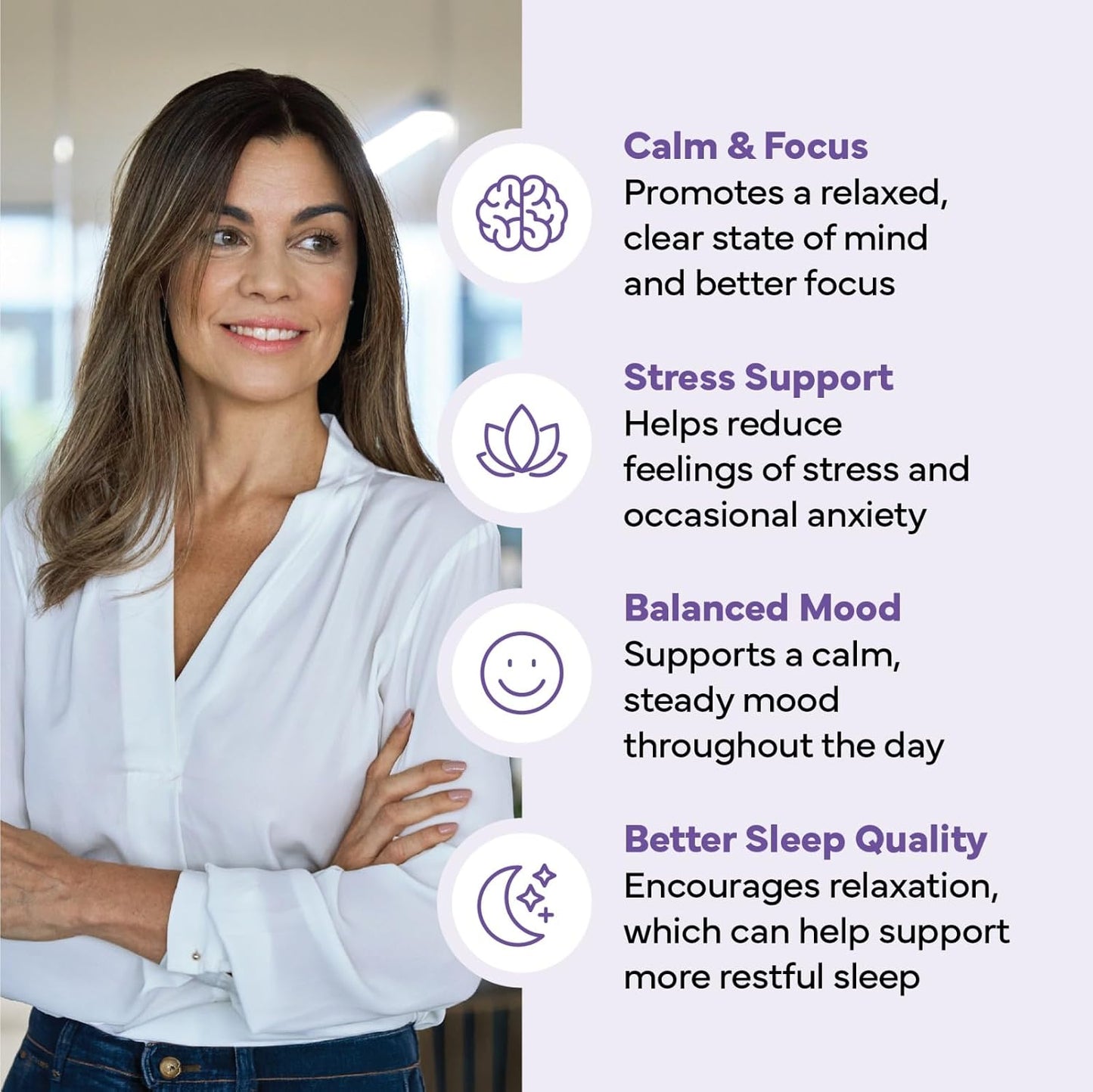ForestLeaf L Theanine Supplement - L-Theanine 200mg with Ashwagandha and Magnesium for Focus, Stress Relief & Relaxation - Non-GMO & Gluten Free - 100 Caps