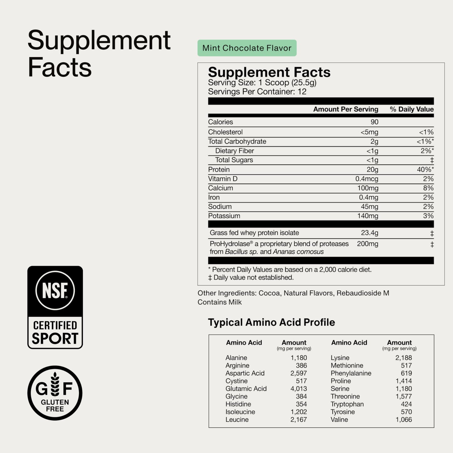 Momentous Essential Grass-Fed Whey Protein Powder - 20 g Whey Isolate Protein - NSF Certified for Sport - Gluten-Free - 25 Servings for Essential Everyday Use - Vanilla - Package May Vary