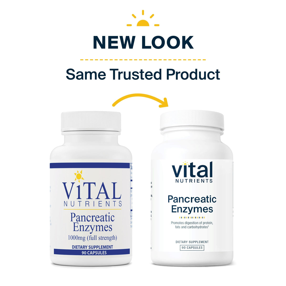Vital Nutrients Pancreatic Enzymes 1000mg (Full Strength) | Pancreatin Digestion Supple