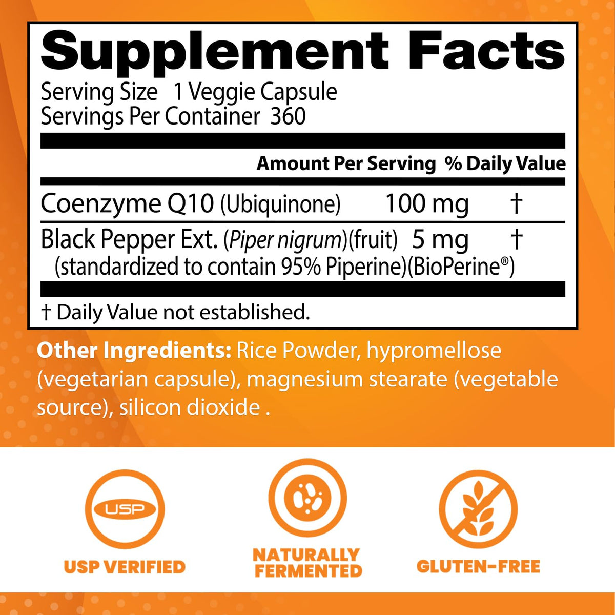 Doctor's Best High Absorption CoQ10 with BioPerine, Gluten Free, Naturally Fermented