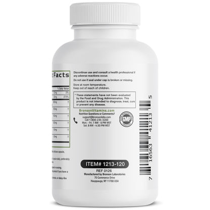 Bronson Liver Detox Advanced Detox & Cleansing Formula 60 Capsules | Liver Health Support with Milk Thistle, Dandelion Extract, Turmeric, Artichoke Leaf & Beet Root, Non-GMO, Soy-Free