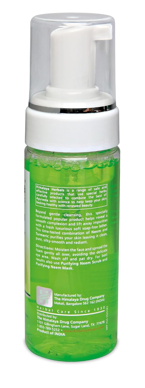 Himalaya Purifying Neem Foaming Face Wash, for Oily Skin 5.07 oz (150 ml)