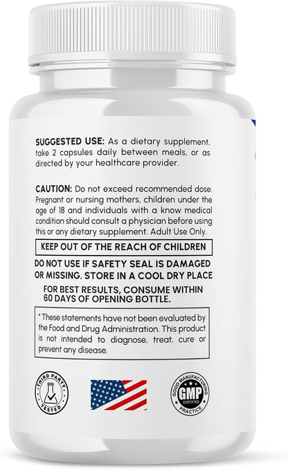(2 Pack) Quiet Nerves Capsules, Official Quiet Nerves Pills (120 Capsules)