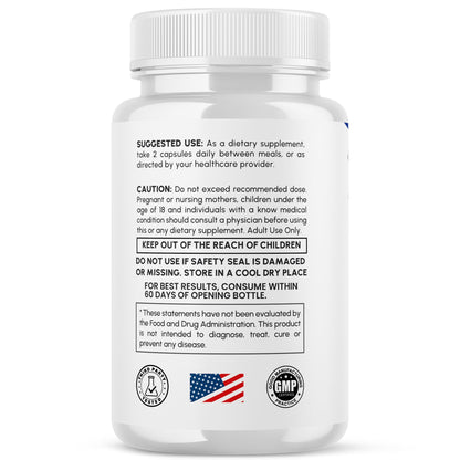 (2 Pack) Quiet Nerves Capsules, Official Quiet Nerves Pills (120 Capsules)