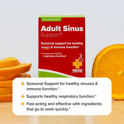 Redd Remedies, Adult Sinus Support, Respiratory and Immune Health Formula, 72 Vegan Capsules