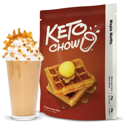 Keto Chow Chocolate Meal Replacement Shake Powder, 21 Meals