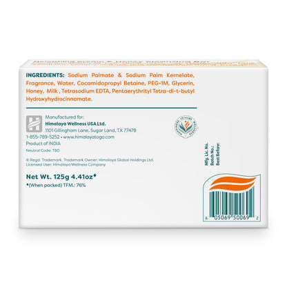 Himalaya Nourishing Cream & Honey Cleansing Bar Soap, 4.41 oz, 6 Pack