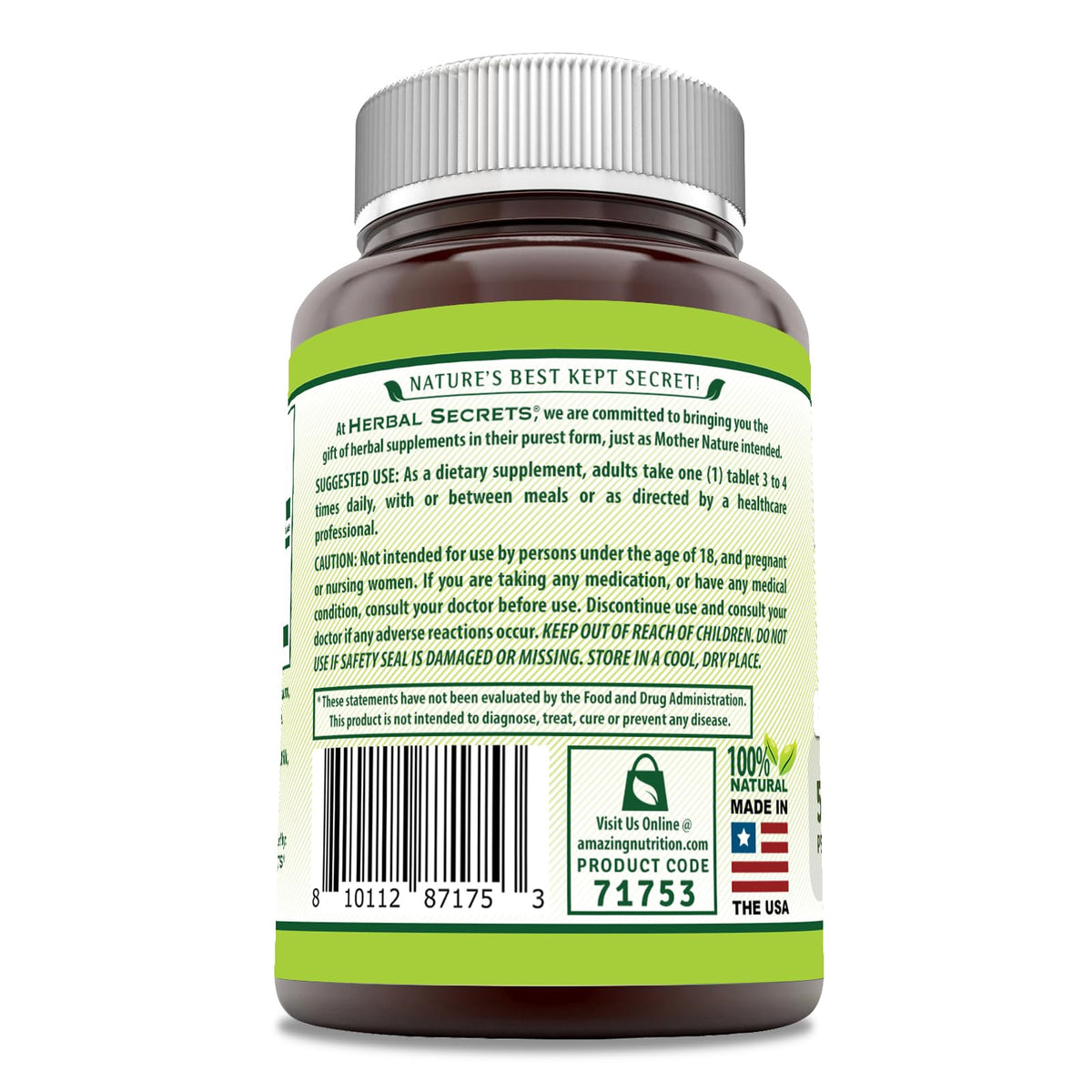 Herbal Secrets Bromelain Supplement 500 Mg Tablets Supplement | Non-GMO | Gluten Free | Made in USA (120 Count)