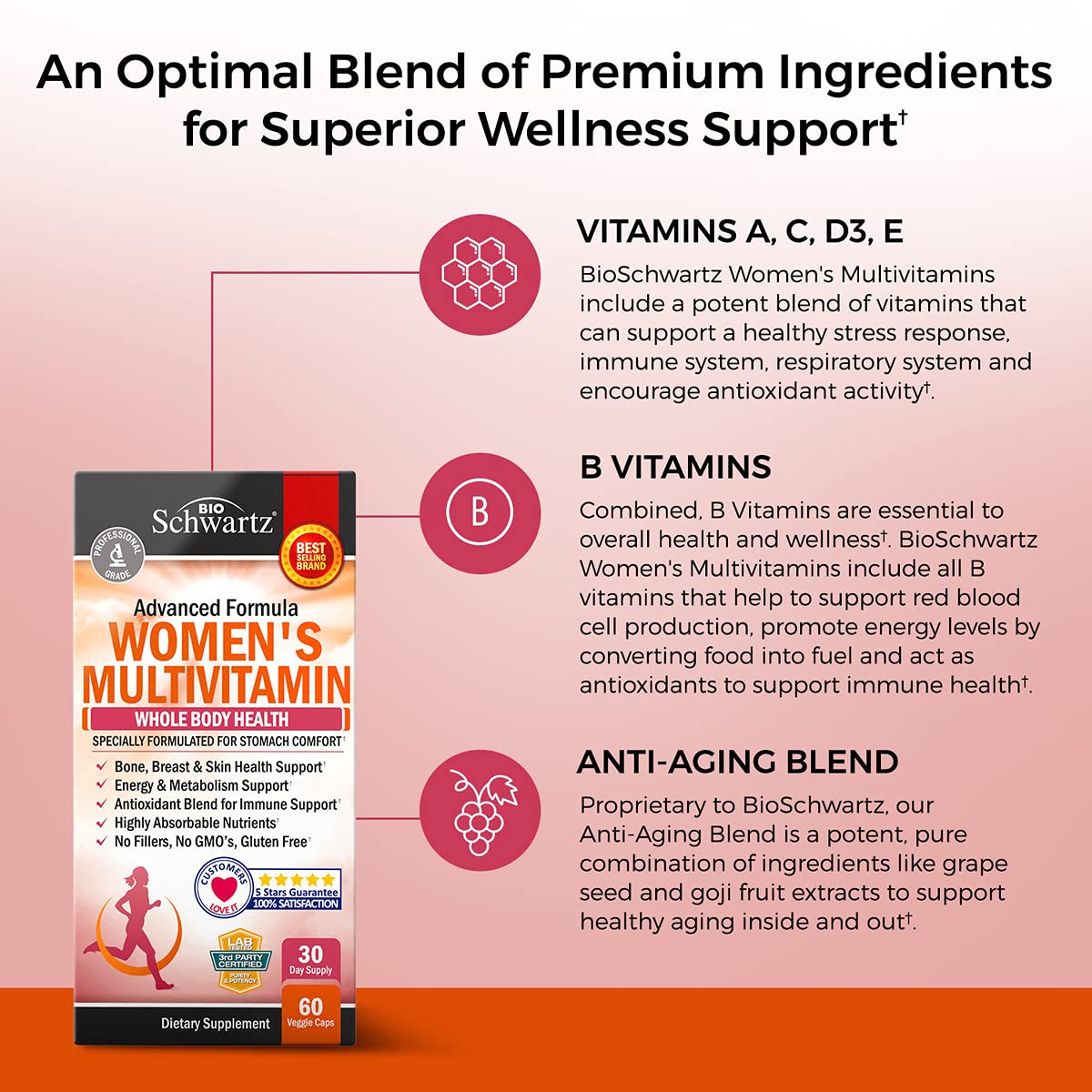 Daily Multivitamin for Women 50 & Over, 60 Capsules