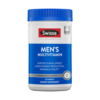 Swisse Daily Multivitamin for Men 50 and Over | 39 Vitamins, Antioxidants and Minerals + Adaptogens | Energy & Immune Support | Mens 50+ Multivitamins Supplement | 60 Tablets