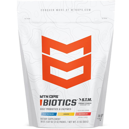 MTN OPS Biotics Daily Probiotic & Prebiotic for Gut Health, 60 Capsules