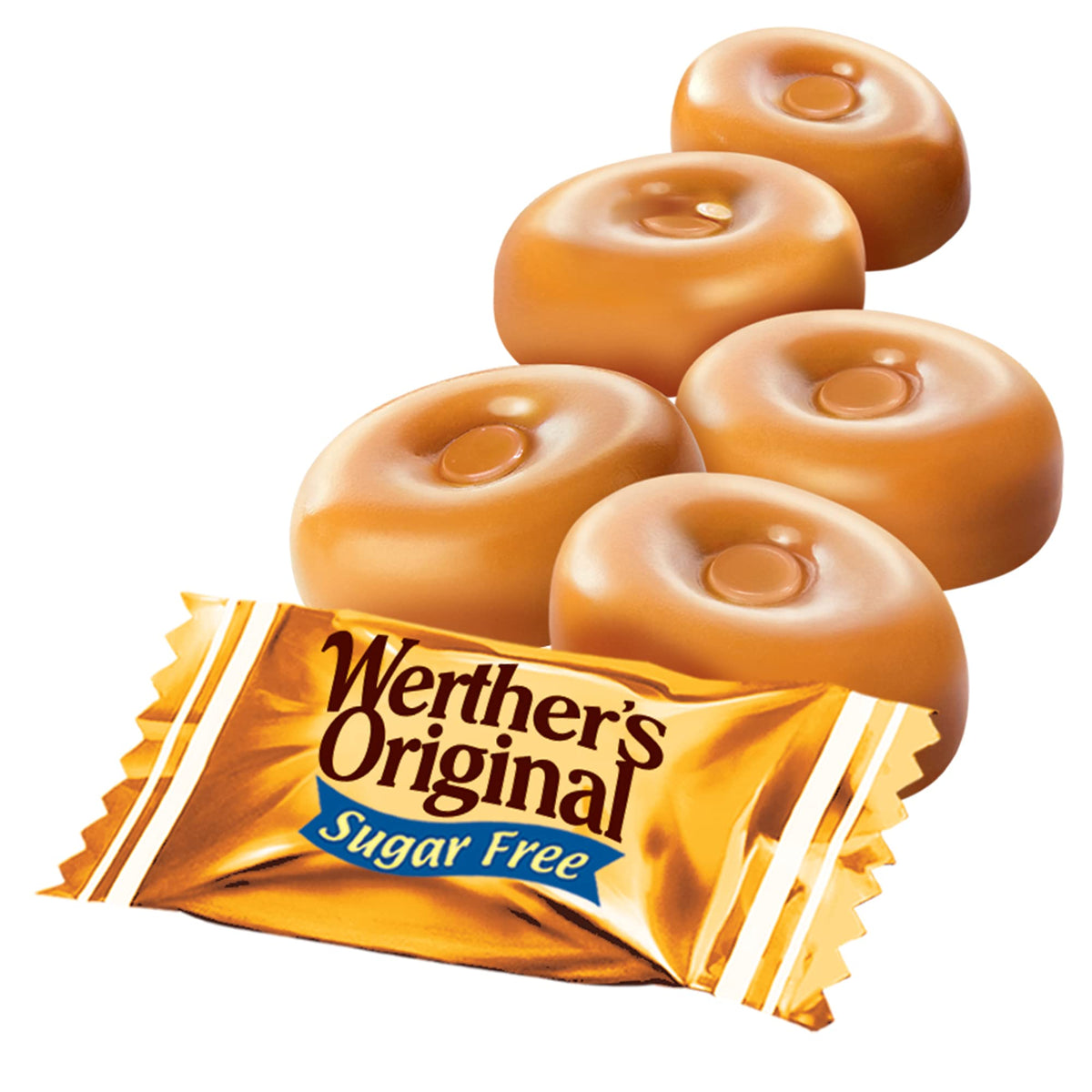 Werther's Original Sugar Free Hard Candies 1.46 Oz (3 Pack)