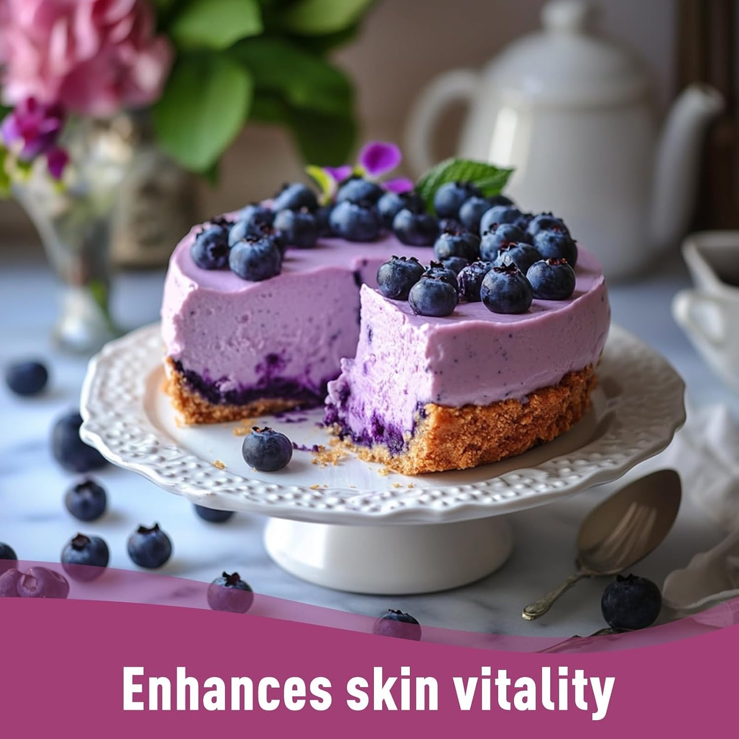 UNLEASH'D ORGANIC Organic Blueberry Juice Powder 16 oz – 100% Pure Natural Superfood, Rich in Antioxidants & Vitamins