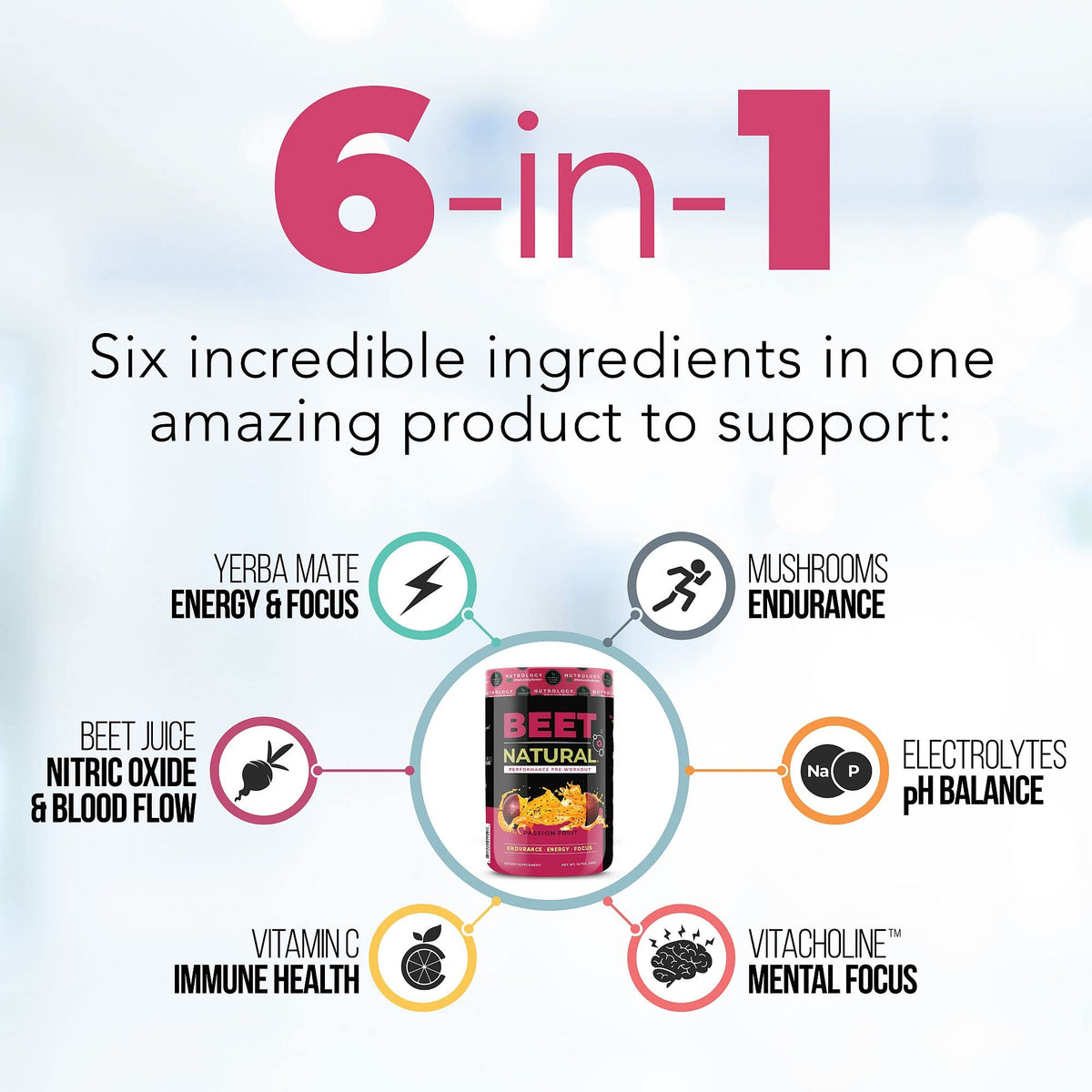 Nutrology Beet Natural O2, Pre Workout Powder, Energy, Endurance; Nitric Oxide Booster